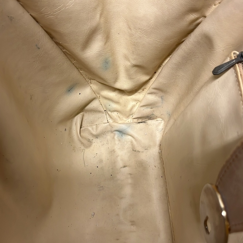 Vintage Tan Woven Women's Bag - Picture 4 of 6